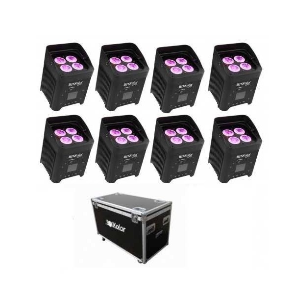 Location Pack de 8 projecteurs à Led sur Batterie Mini- Phocea Light - APS  Evenements